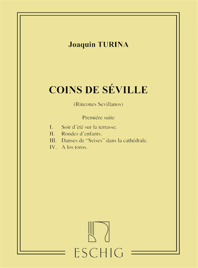 Coins De Seville Op 5 Piano (N 1-2-3-4
